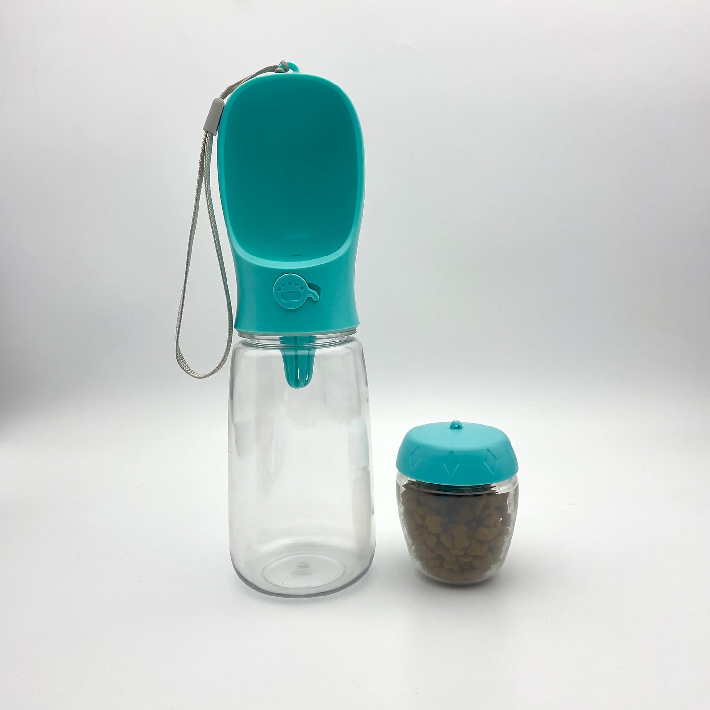 2 in 1 350Ml Portable Food Grade Material Dog Cat Travel Pet Water Cup Bottle with Food Dispenser Water Bottle for Dog